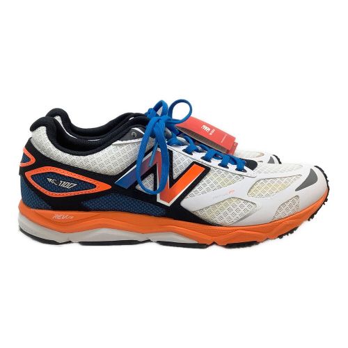 NEW BALANCE (ニューバランス) ランニングシューズ メンズ SIZE 26cm ホワイト×オレンジ RC1100N2