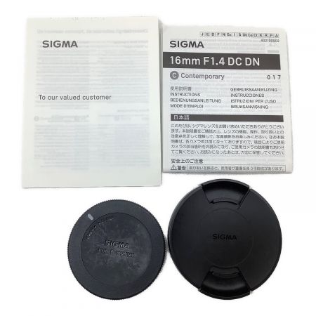SIGMA (シグマ) 単焦点レンズ 16mm F1.4 DC DN 54439077