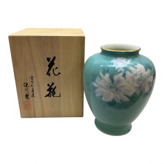 深川製磁 (フカガワセイジ) 花瓶 白牡丹