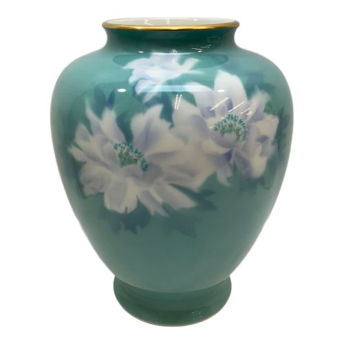 深川製磁 (フカガワセイジ) 花瓶 白牡丹