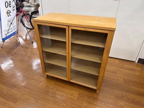 無印良品 (ムジルシリョウヒン) キャビネット ナチュラル 2枚扉