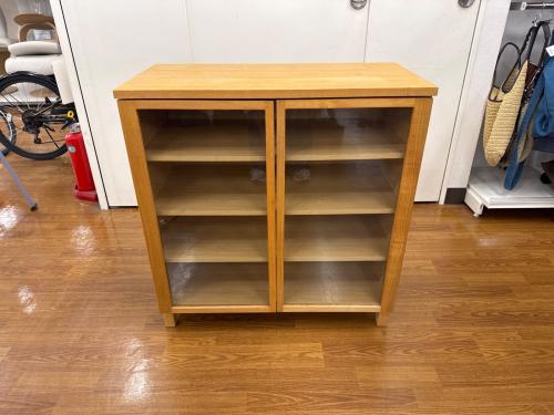 無印良品 (ムジルシリョウヒン) キャビネット ナチュラル 2枚扉