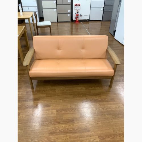 karimoku (カリモク) 3人掛けソファー ライトブラウン×ナチュラル