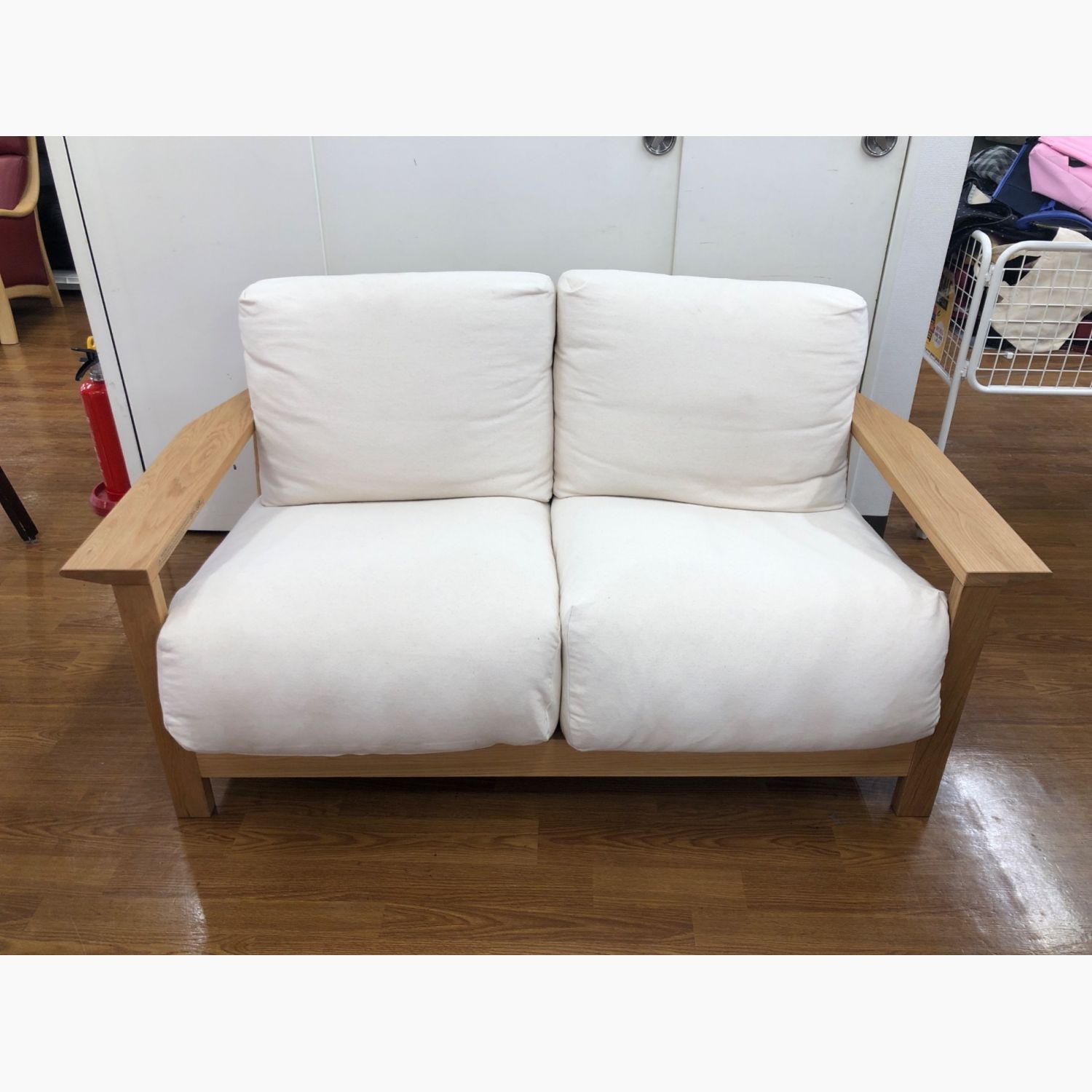 無印良品ソファー 無印良品 (ムジルシリョウヒン) 木製フレームソファ アイボリー