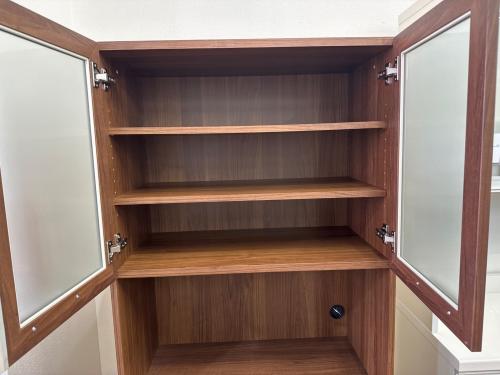 Pamouna (パモウナ) レンジボード ブラウン  2枚扉 3段引き出し