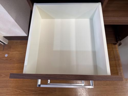 Pamouna (パモウナ) レンジボード ブラウン  2枚扉 3段引き出し