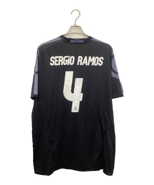 adidas (アディダス) ゲームシャツ ブラック×パープル サイズ:6XO