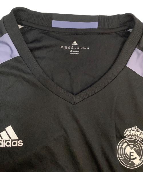 adidas (アディダス) ゲームシャツ ブラック×パープル サイズ:6XO