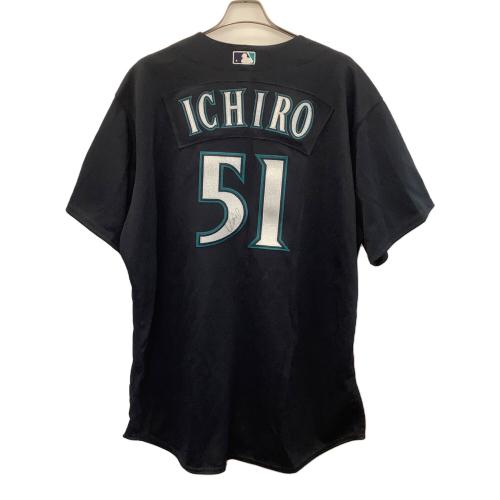 Majestic (マジェスティック) 応援グッズ SIZE 52 ブラック USA製  Athletic ユニフォーム #51 イチロー プロ仕様モデル