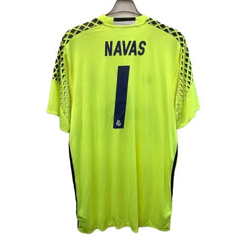 レアル・マドリード　サッカーユニフォーム メンズ SIZE 6XO イエロー ケイラーナバス/16-17シーズン