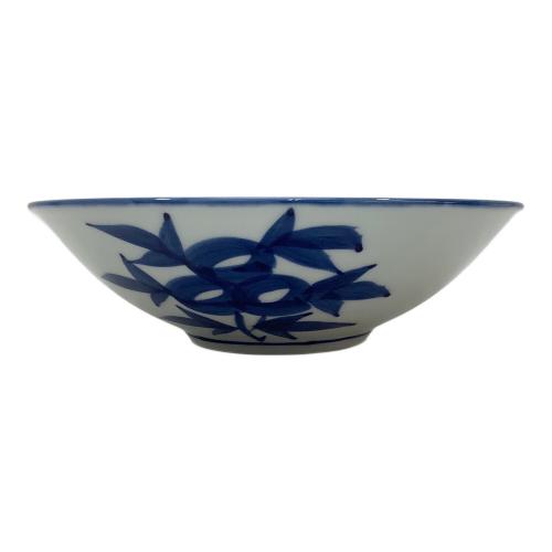 源右衛門窯 (ゲンエモンガマ) 鉢 赤濃牡丹絵