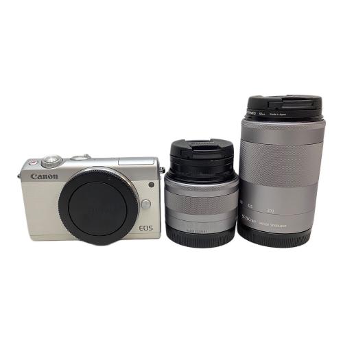 CANON (キヤノン) ミラーレス一眼カメラ ダブルズームキット EOS M100 2420万画素 専用電池 491050006631