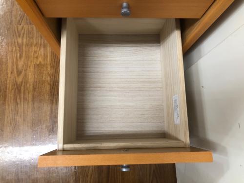 UNICO (ウニコ) デスク ブラック×ナチュラル  3段引き出し GRIFU/グリフ