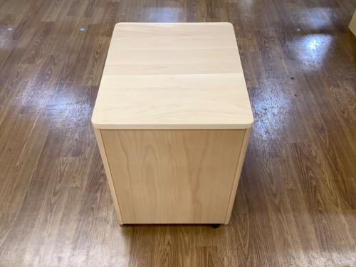 無印良品 (ムジルシリョウヒン) サイドキャビネット キャスター付き　ナチュラル ブナ材