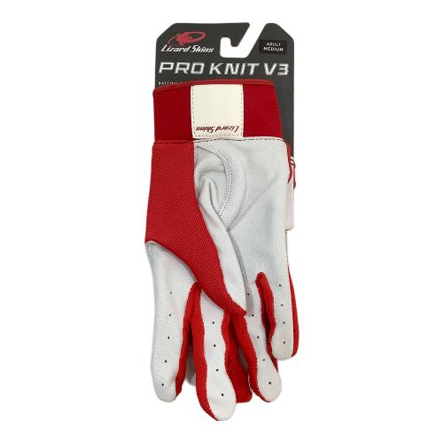 lizard skins バッティンググローブ レッド PRO KNIT V3