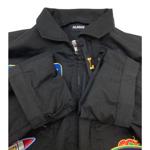 X-LARGE (エクストララージ) PILOT LOGO JUMPSUIT メンズ SIZE M ブラック 101221031009