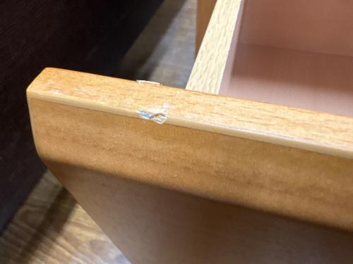  ニトリ　鏡付きドレッサーハイチェスト 6段　ベネチア