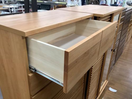 隈木工所 チェスト ナチュラル 6段 木製