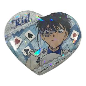 名探偵コナン (メイタンテイコナン) キャラクターグッズ 怪盗キッド キラキラハート缶バッジ