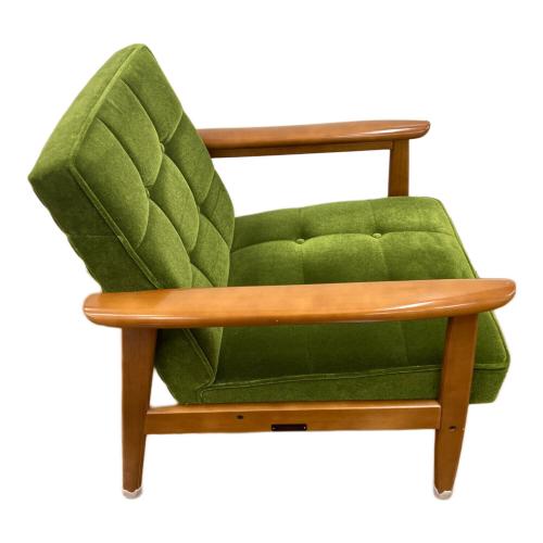 カリモク60 (カリモクロクマル) Kチェア ブラウン×グリーン