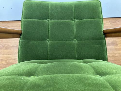 カリモク60 (カリモクロクマル) Kチェア ブラウン×グリーン