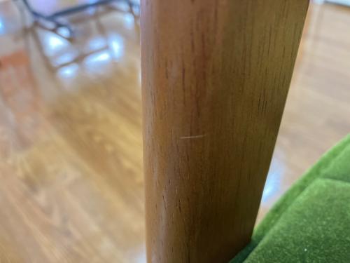 カリモク60 (カリモクロクマル) Kチェア ブラウン×グリーン