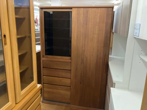 岡家具 (オカカグ) カップボード ブラウン オフタイム