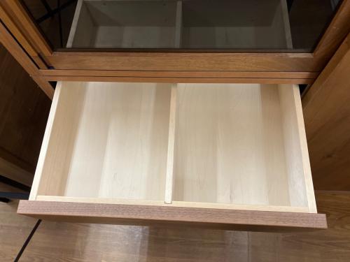 岡家具 (オカカグ) カップボード ブラウン オフタイム