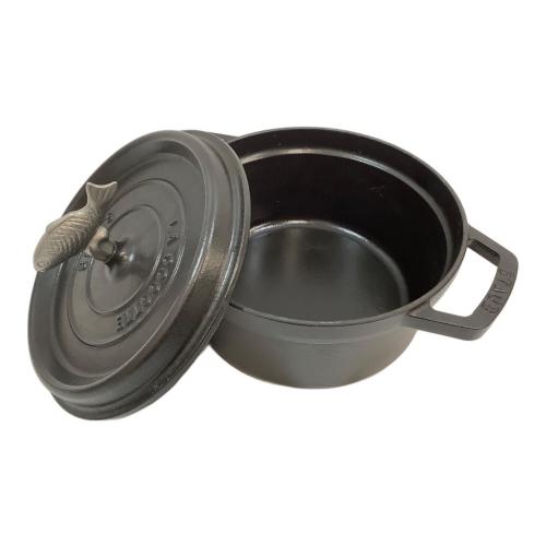 Staub (ストウブ) ピコ・ココット 鋳物ホーロー鍋 ブラック SIZE 20cm