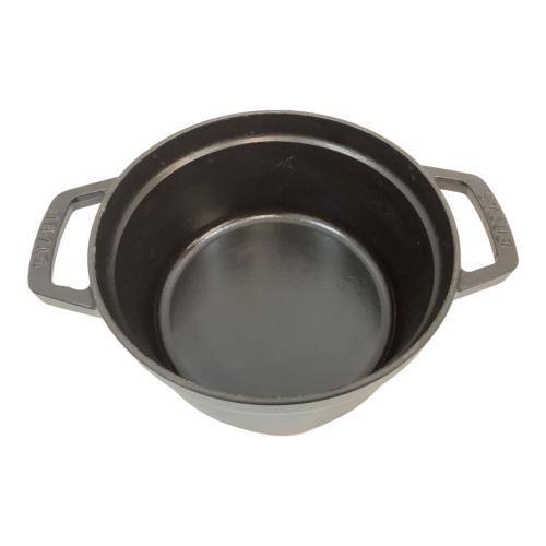 Staub (ストウブ) ピコ・ココット 鋳物ホーロー鍋 ブラック SIZE 20cm