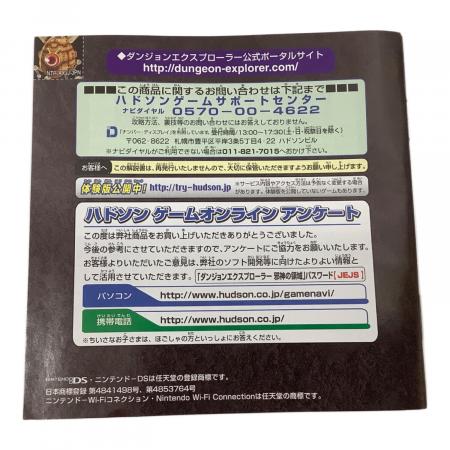DS用ソフト ダンジョンエクスプローラー 邪神の領域/DS/NTRPAXJJ/A 全