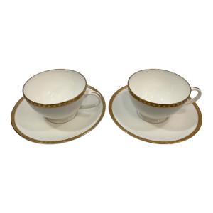 TIFFANY & Co. (ティファニー) カップ&ソーサー 金彩 2Pセット