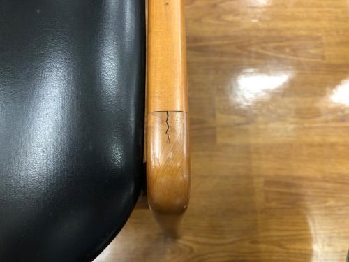 アサヒファニチュア ダイニングチェアー ブラック×ブラウン