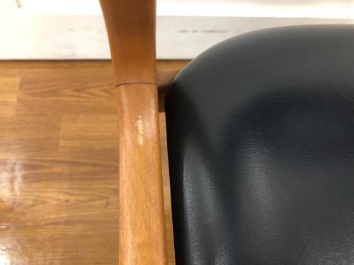 アサヒファニチュア ダイニングチェアー ブラック×ブラウン