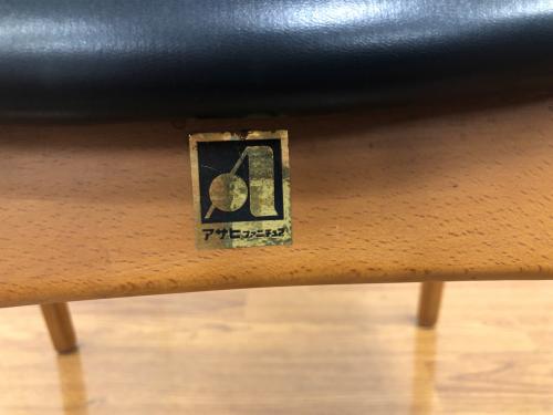 アサヒファニチュア ダイニングチェアー ブラック×ブラウン