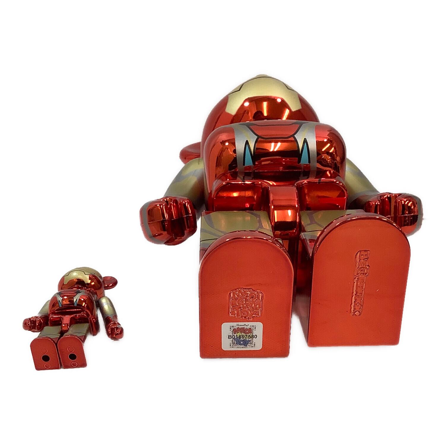 BEAR BRICK (ベアブリック) フィギュア MARVEL IRON MAN MARK85 CHROME