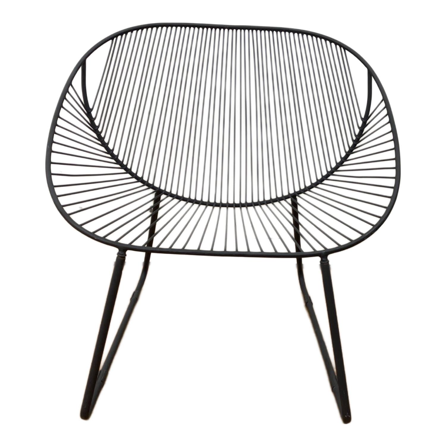 l*i様 シルバー ワイヤーチェア ブラッククッション l*i様 シルバー ワイヤーチェア ブラッククッション ワイヤー