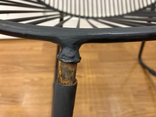 ワイヤーチェア ブラック