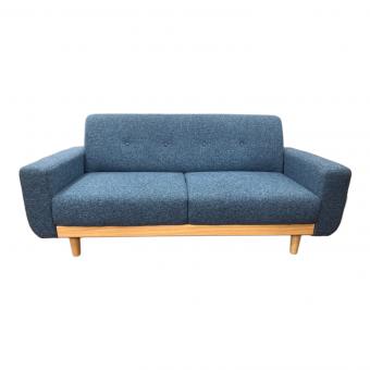 ＬＯＷＹＡ　2人掛けソファー ブルー ファブリック