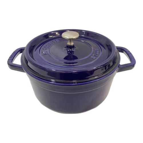 Staub (ストウブ) 鋳物ホーロー鍋 SIZE 22cm ブルー ピコ・ココット