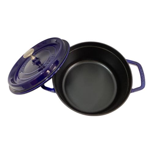 Staub (ストウブ) 鋳物ホーロー鍋 SIZE 22cm ブルー ピコ・ココット