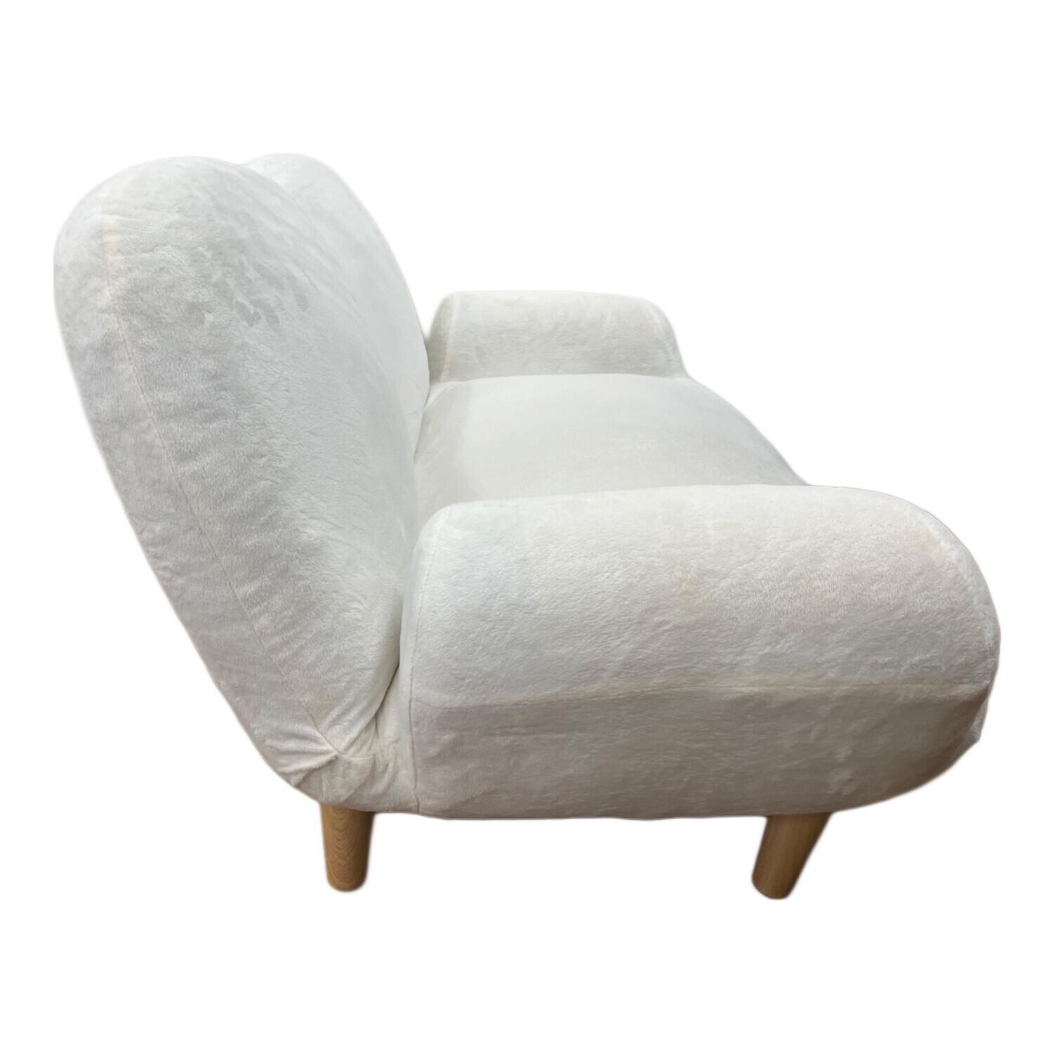 セルタン 2人掛けソファー ホワイト コンパクトカウチソファ 2人掛け