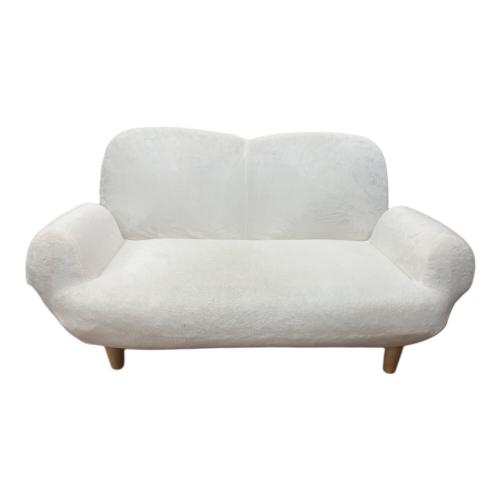 セルタン 2人掛けソファー ホワイト コンパクトカウチソファ 2人掛け A615 ファブリック