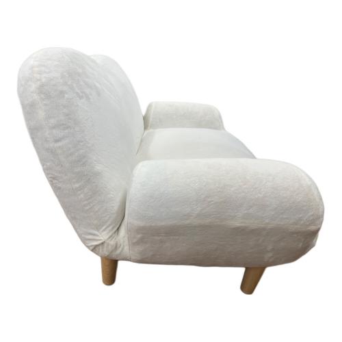 セルタン 2人掛けソファー ホワイト コンパクトカウチソファ 2人掛け A615 ファブリック