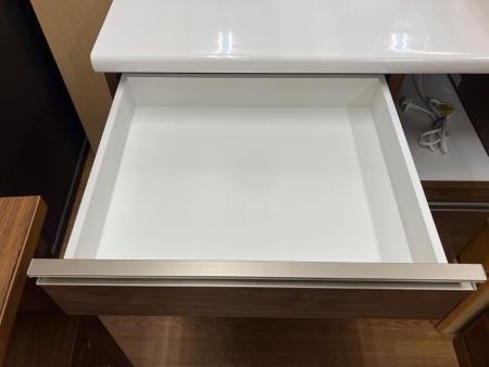 古賀家具 (コガカグ) キッチンカウンター ホワイト×ブラウン セイント