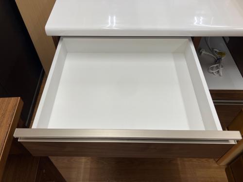 古賀家具 (コガカグ) キッチンカウンター ホワイト×ブラウン セイント
