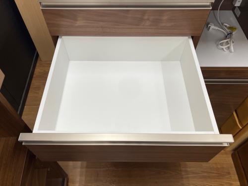 古賀家具 (コガカグ) キッチンカウンター ホワイト×ブラウン セイント