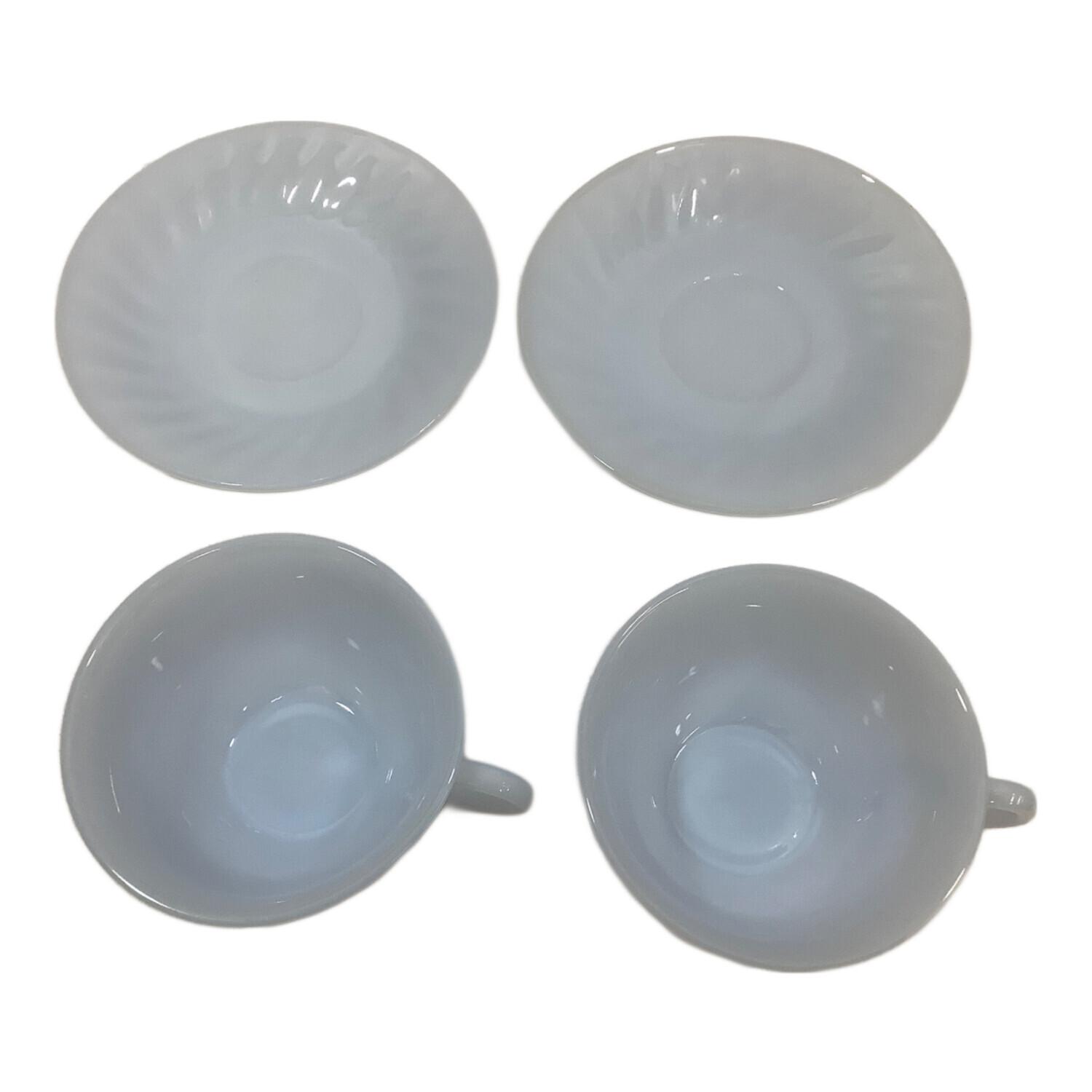 Fire King (ファイヤーキング) カップ&ソーサー アズライトスワール