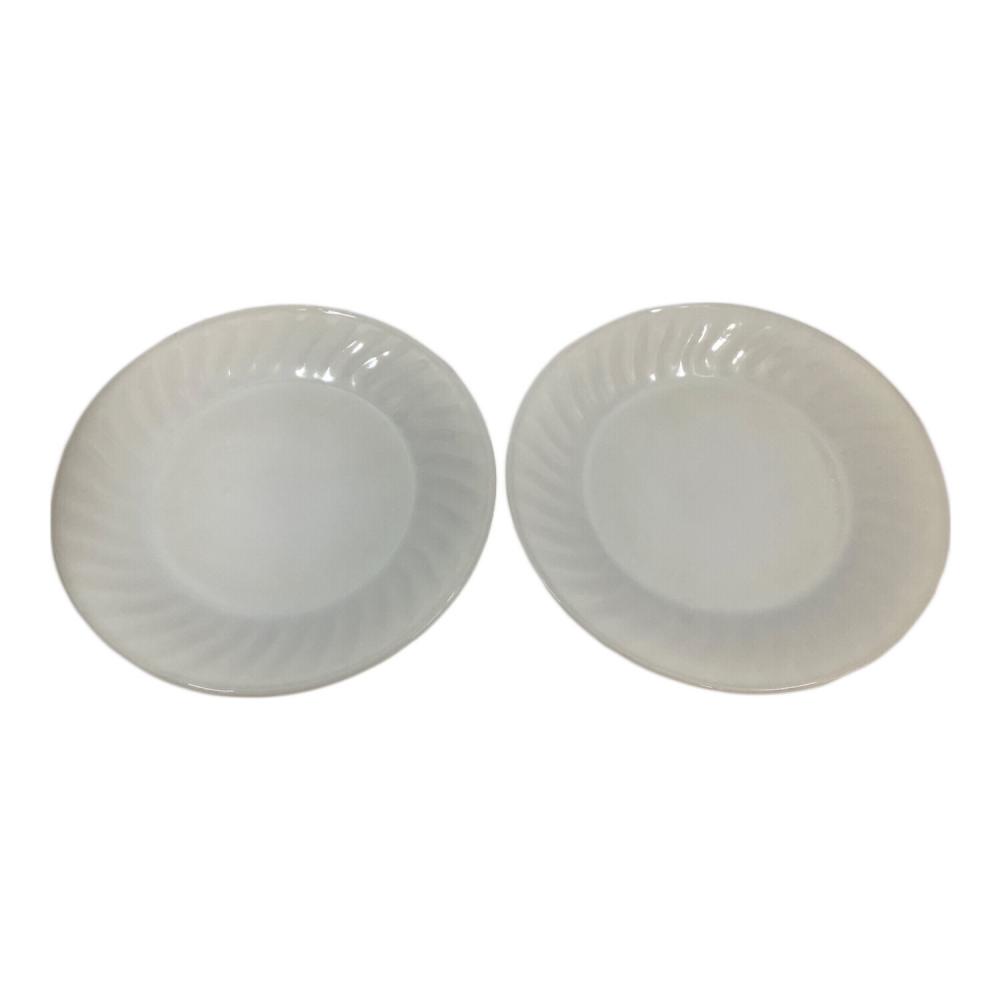 Fire King (ファイヤーキング) プレート ホワイト 23cm 1950年代頃