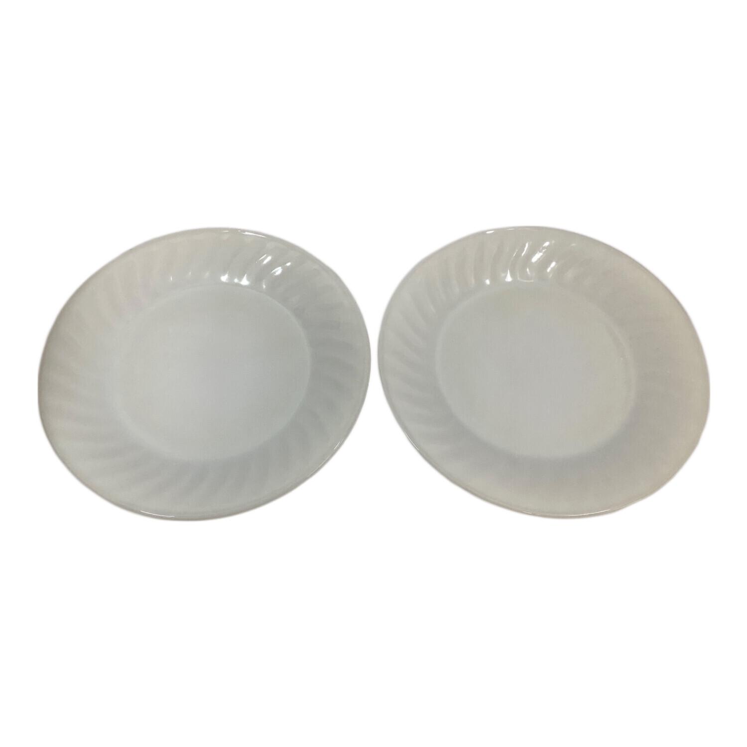 Fire king ファイヤーキング　プレート4枚 Fire King (ファイヤーキング) プレート ホワイト 23cm 1950年代頃